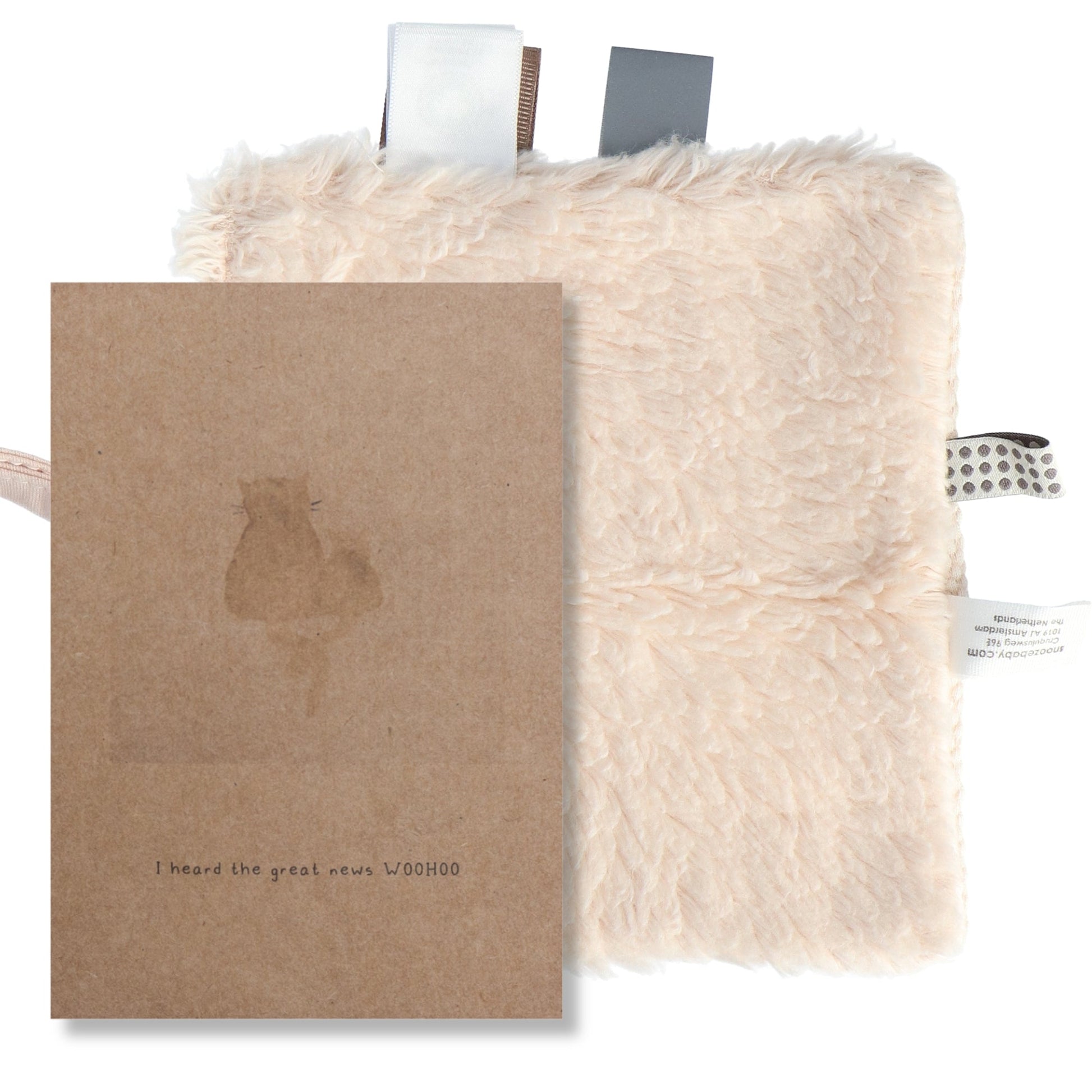 Knuffeldoekje Baby 15x15 cm Organic Peach Blush Pink Roze Cloths_Snoozebaby
