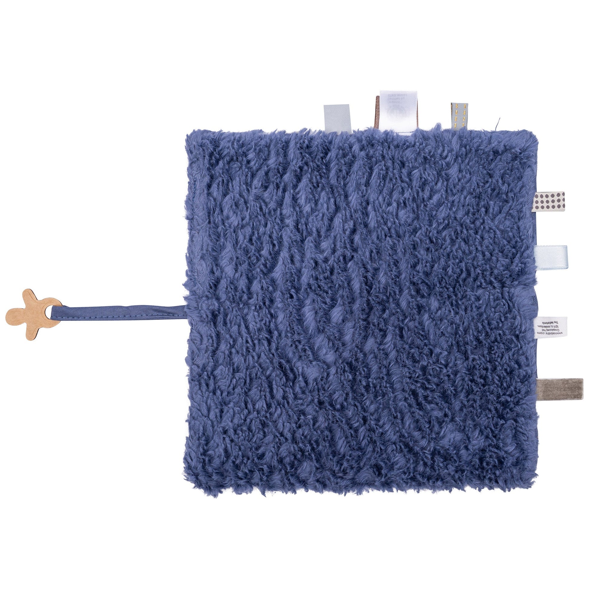 Knuffeldoekje Baby 25x25 cm Organic Blue Nights Blauw Cloths_Snoozebaby