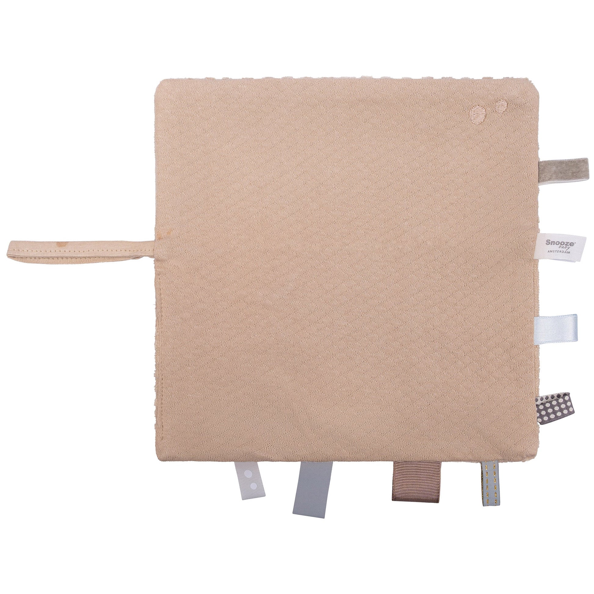 Knuffeldoekje Baby 25x25 cm Organic Desert Sand Brown Bruin Cloths_Snoozebaby