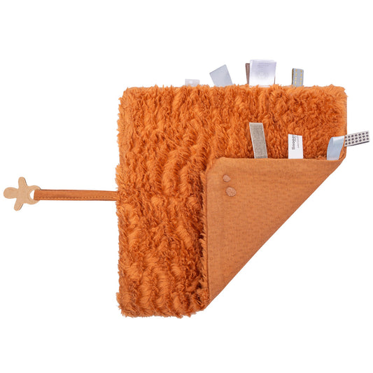 Knuffeldoekje Baby 25x25 cm Organic Toffee Brown Bruin Cloths_Snoozebaby
