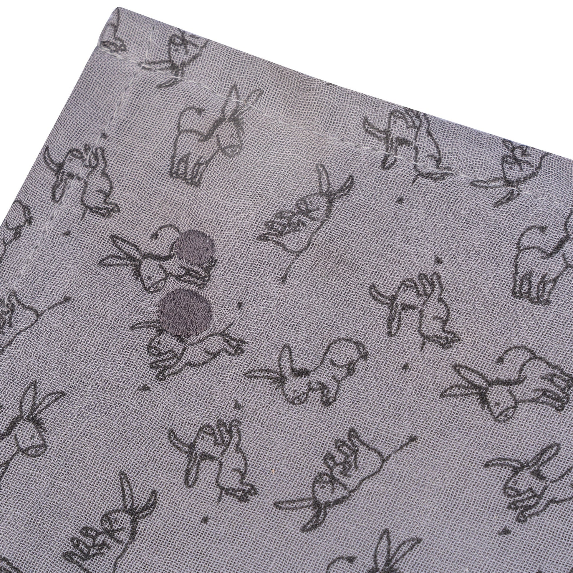 Hydrofiele doek Baby 80x80 cm Organic Cloudy Grey Grijs Doekjes_Snoozebaby