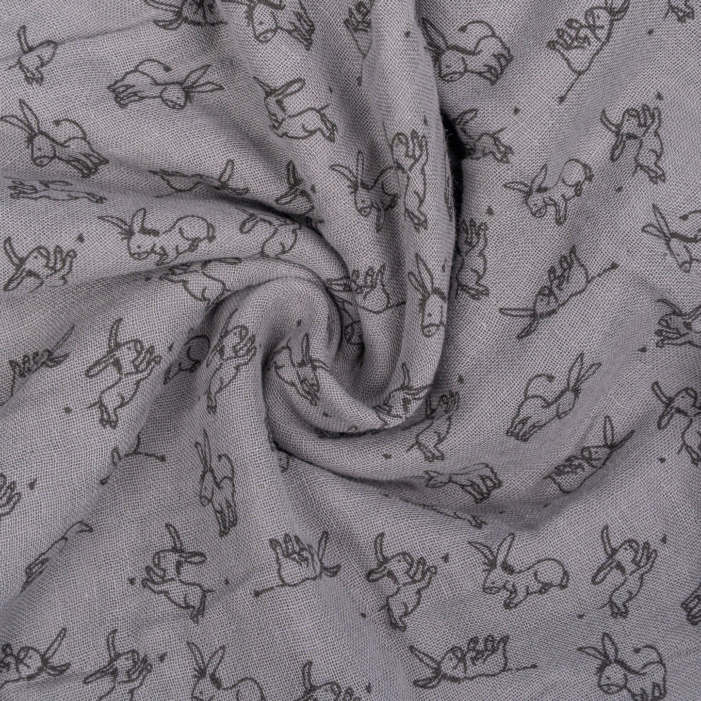 Hydrofiele doek XL Baby120x120 cm Organic Cloudy Grey Grijs Doekjes_Snoozebaby