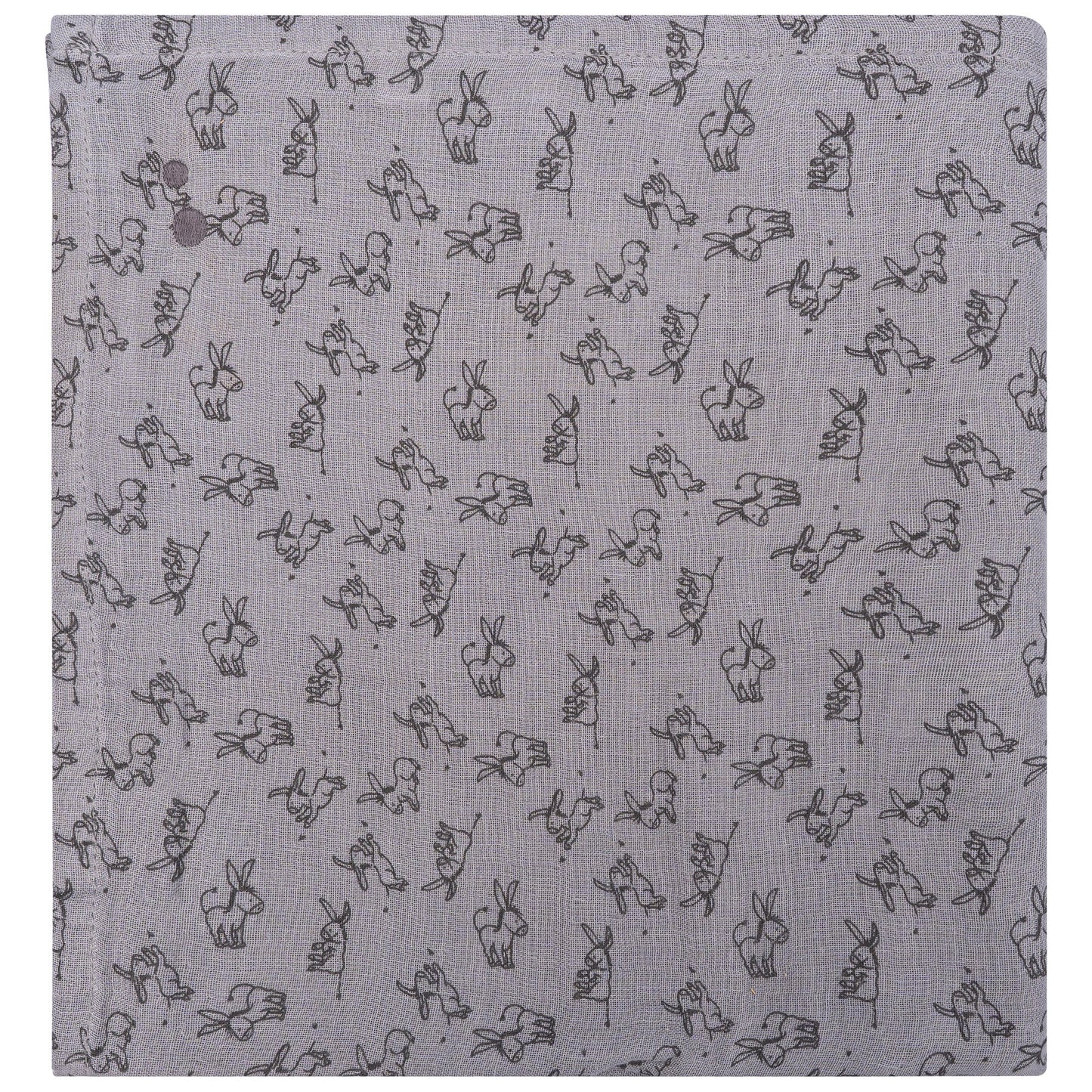 Hydrofiele doek XL Baby120x120 cm Organic Cloudy Grey Grijs Doekjes_Snoozebaby