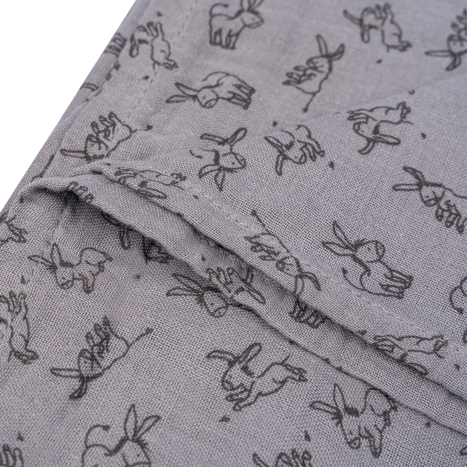 Hydrofiele doek XL Baby120x120 cm Organic Cloudy Grey Grijs Doekjes_Snoozebaby