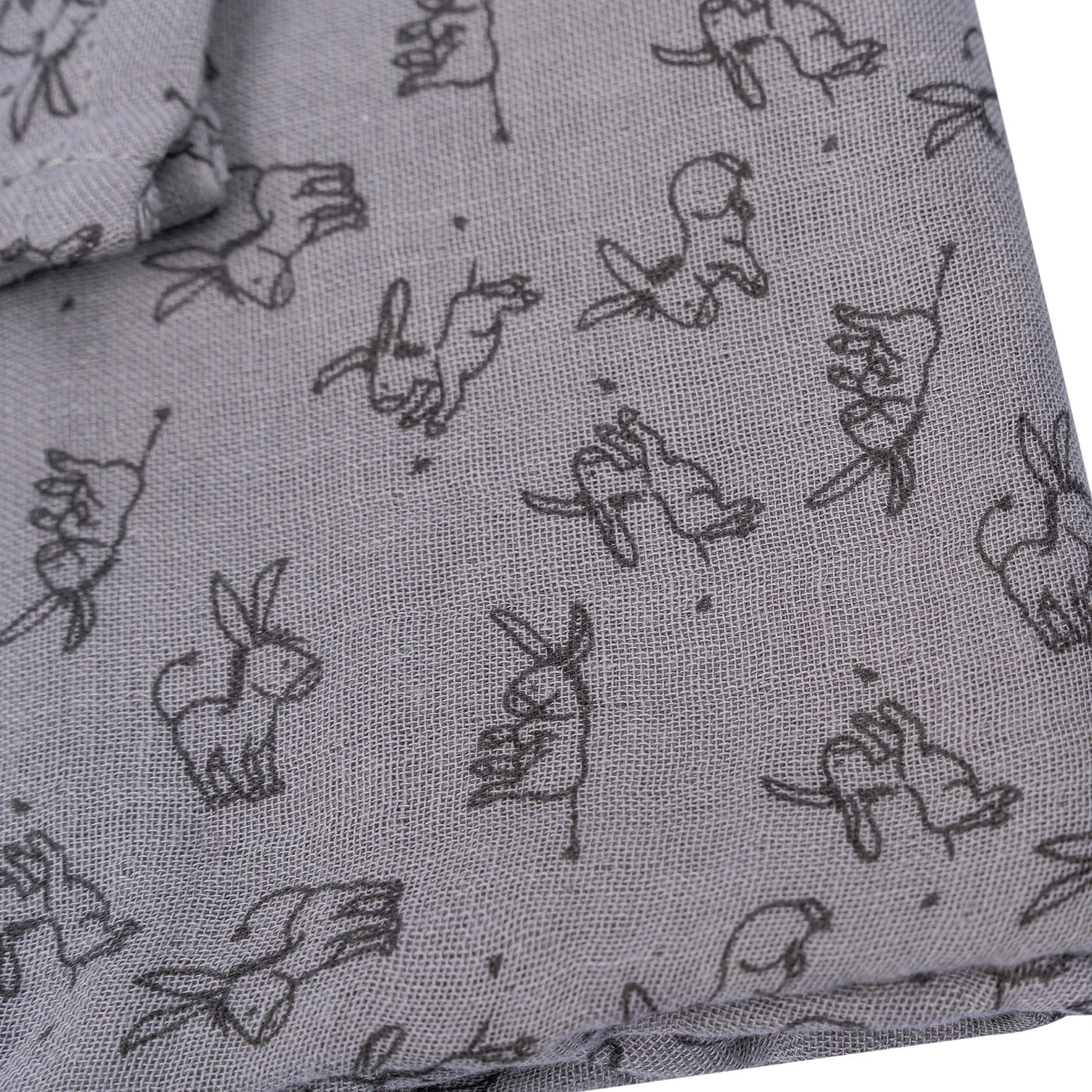 Hydrofiele doek XL Baby120x120 cm Organic Cloudy Grey Grijs Doekjes_Snoozebaby