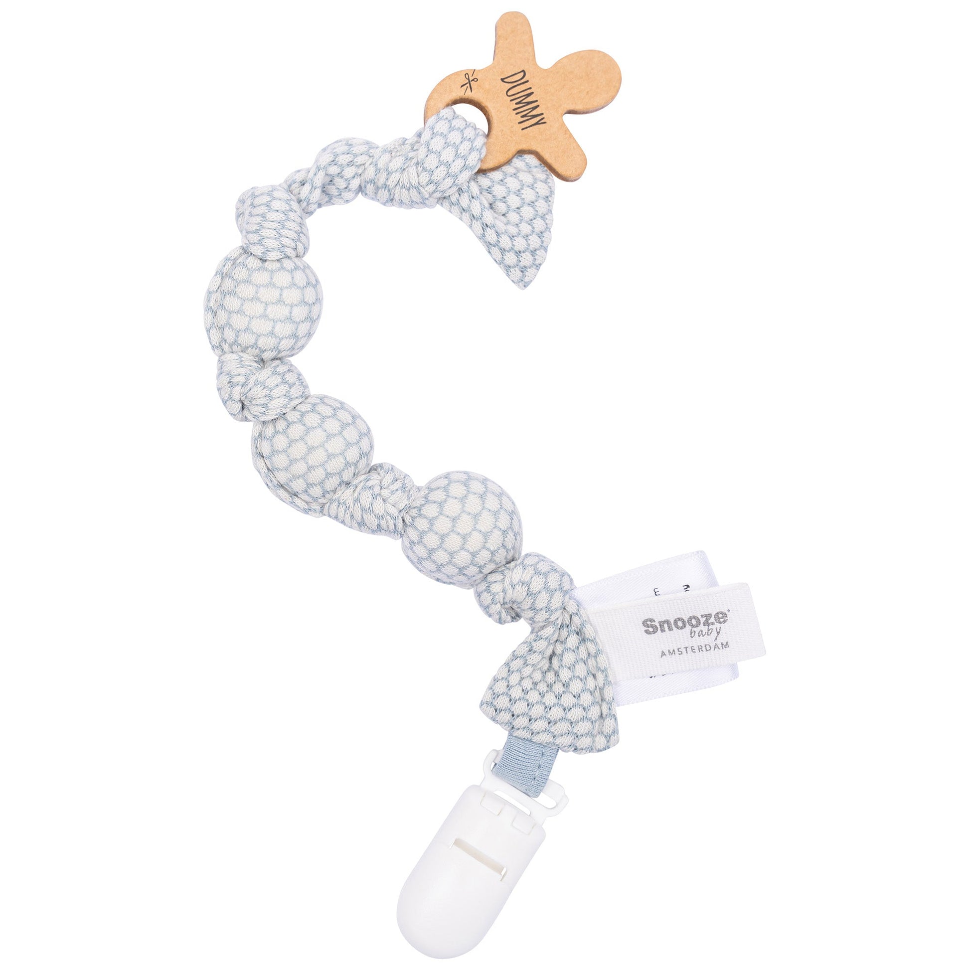Speenkoord Baby Biologisch Fresh Blue Blauw