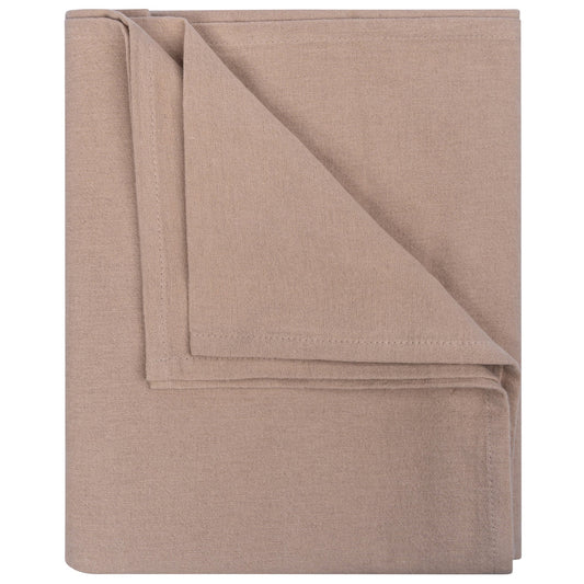 Wikkeldeken XL Baby Flanel 120x120 cm Organic Desert Sand Brown Bruin dekens_Snoozebaby